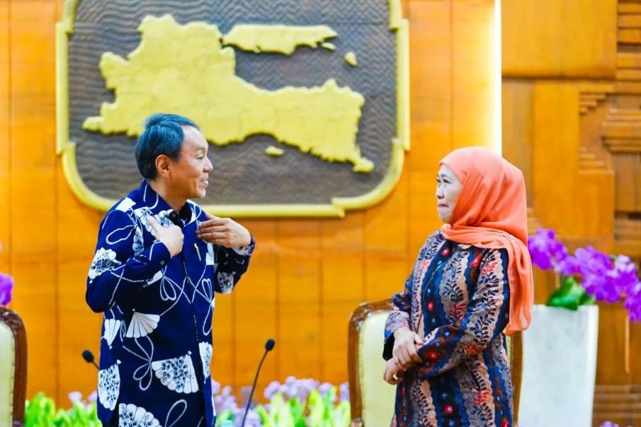 Gubernur Khofifah dan Konjen Jepang Bahas Penguatan SDM dan Penanggulangan Bencana di Jawa Timur
