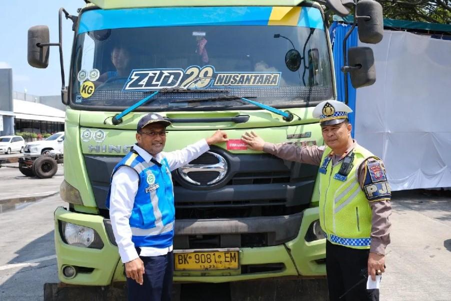 PT Jasamarga Kualanamu Tol Tindak 16 Truk ODOL di Tol Medan Kualanamu-Tebing Tinggi