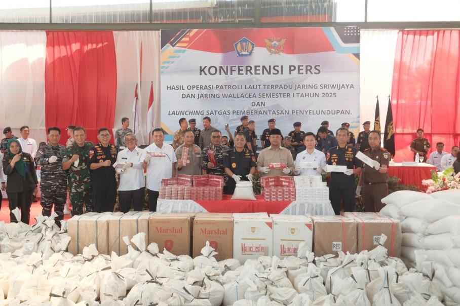 Operasi Patroli Laut Terpadu Bea Cukai Semester I 2025 Lindungi Negara dari Kerugian Triliunan Rupiah