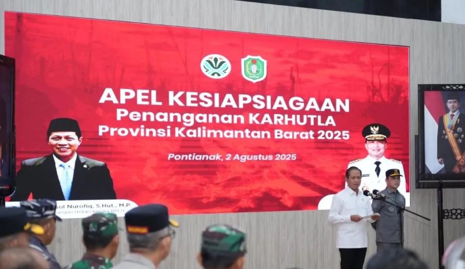 Menteri LHK Tekankan Teknologi Permanen dan Penegakan Hukum Tegas Tangani Karhutla di Kalimantan Barat
