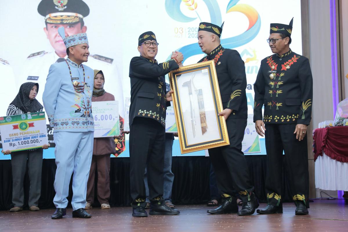 HUT ke-23 Kabupaten Lamandau, Mendes Sampaikan Lima Program Prioritas Presiden Prabowo