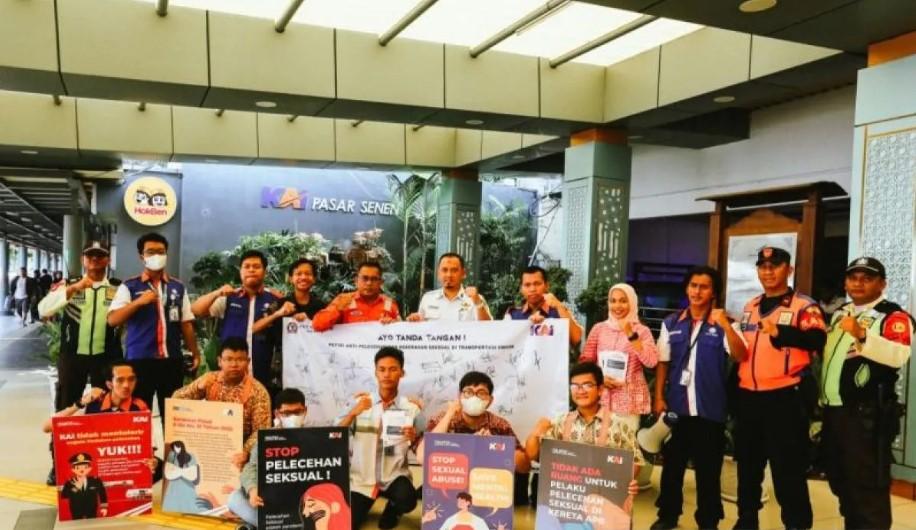 KAI Gelar Sosialisasi Anti Pelecehan Seksual di Stasiun Pasar Senen, Tekankan Pentingnya Keberanian Melapor
