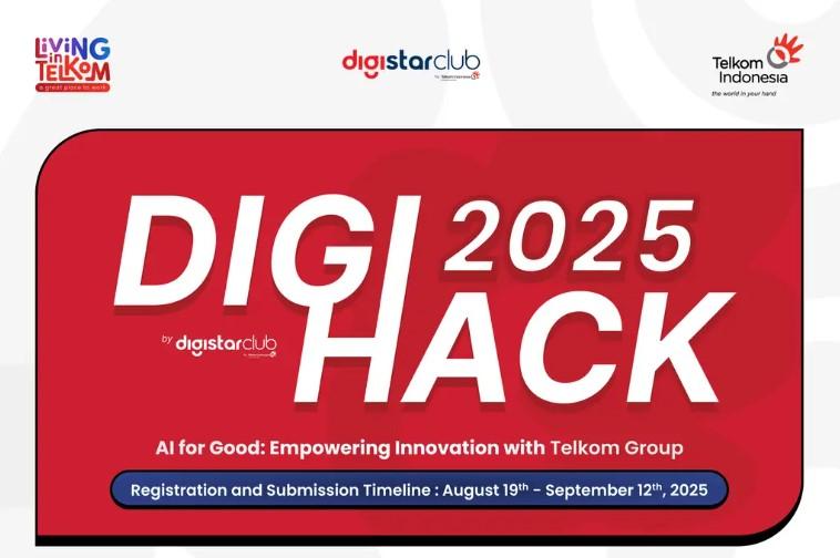 Telkom Luncurkan DigiHack 2025, Hackathon Nasional Bertema AI for Good