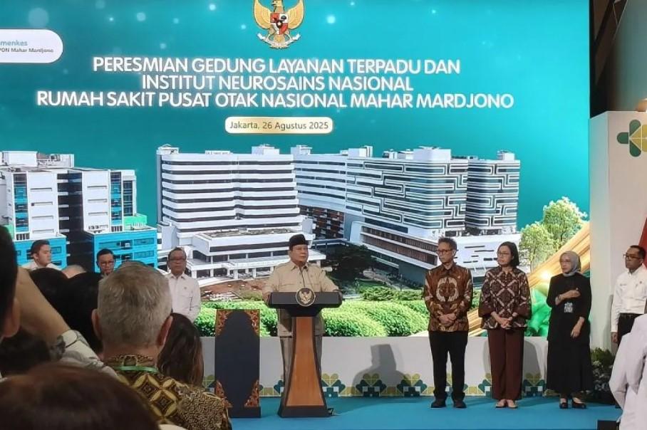 Presiden Prabowo Resmikan Gedung Layanan Terpadu dan Institut Neurosains Nasional di RSPON Mahar Mardjono