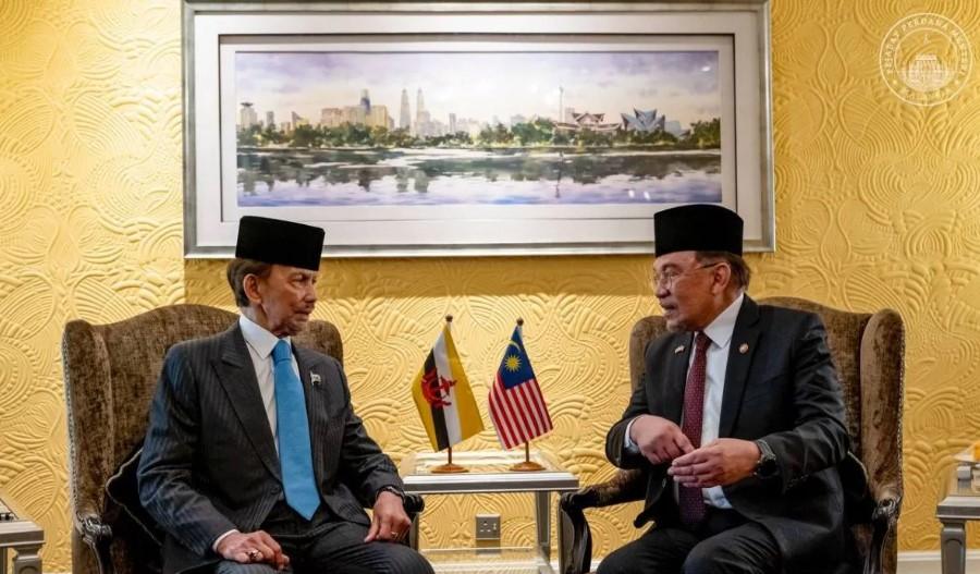 Anwar Ibrahim dan Sultan Brunei Sepakat Dorong Implementasi Konsensus ASEAN di Myanmar