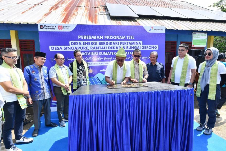 Pertamina Resmikan Desa Energi Berdikari di Sumatera Selatan