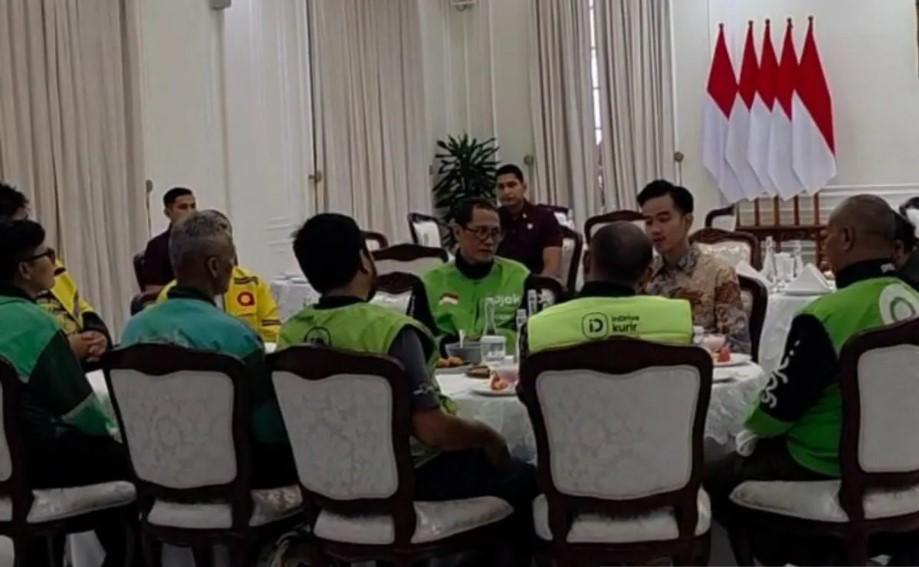 Gibran Temui Perwakilan Ojol di Istana, Prabowo dan Pimpinan Parpol Serukan Jaga Keamanan