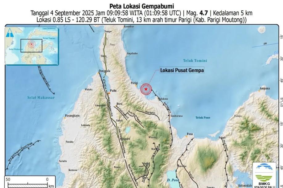Gempa Magnitudo 4,7 Guncang Parigi, BMKG Pastikan Tidak Berpotensi Tsunami