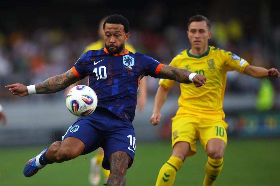 Depay Cetak Dua Gol, Belanda Tundukkan Lithuania 3-2 di Kualifikasi Piala Dunia 2026
