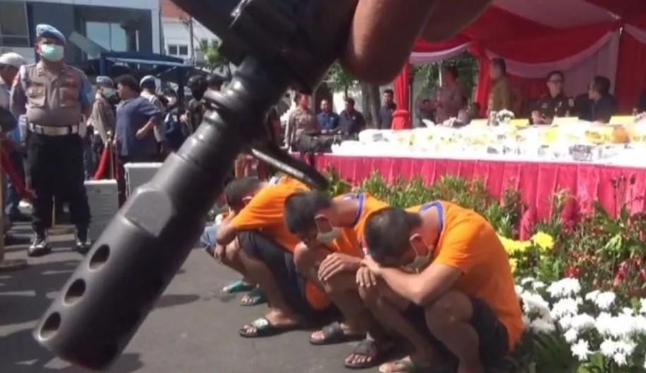 Polrestabes Surabaya Gagalkan Peredaran 84,7 Kilogram Sabu dan 40 Ribu Butir Ekstasi