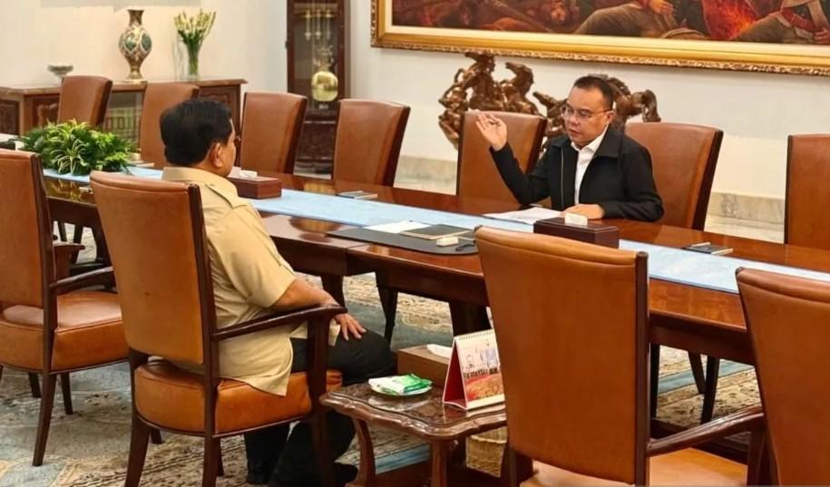 Prabowo Bertemu Sufmi Dasco di Istana, Bahas Program Prioritas Pemerintah dan Keputusan DPR