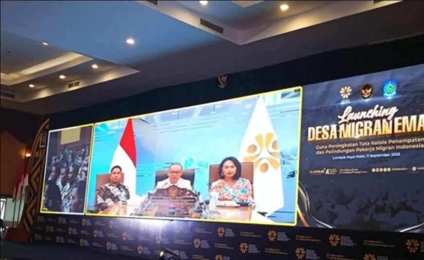 Menteri P2MI Resmikan 25 Desa Migran Emas di NTB untuk Perkuat Perlindungan Pekerja Migran
