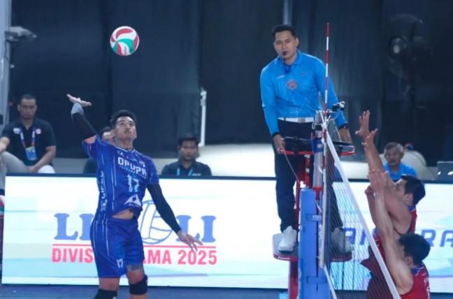 Sukun Badak Raih Kemenangan Perdana di Livoli 2025, Servis Haikal Jadi Pembeda