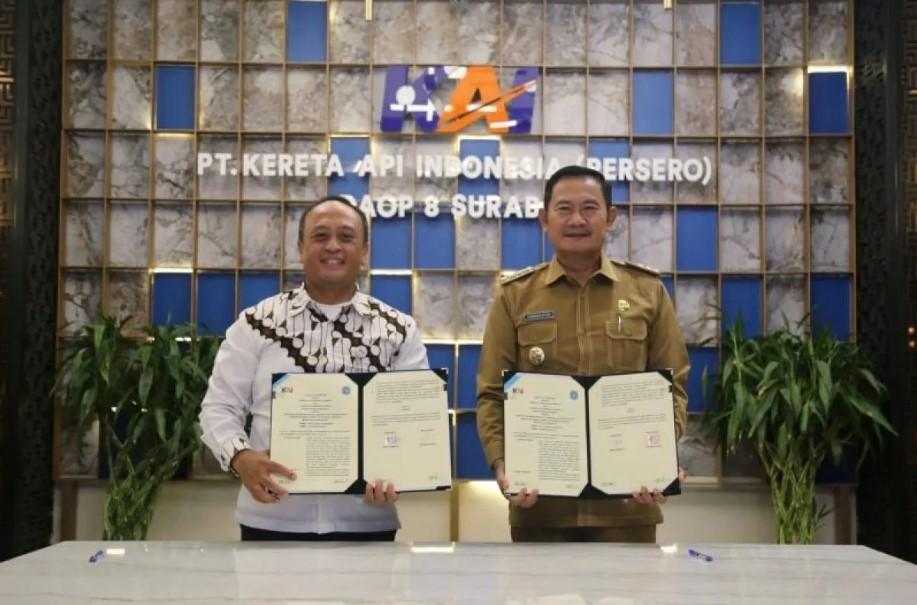 KAI Daop 8 Surabaya dan Pemkab Lamongan Sepakati Kerja Sama Penataan Kawasan dan Keselamatan Jalur Kereta Api