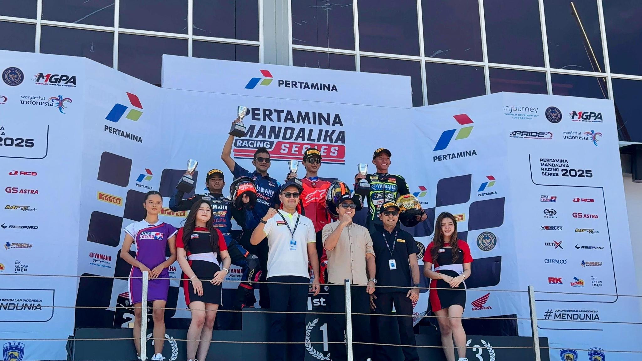 Pakai Pertamax Turbo, Felix Putra Mulya Juara Kelas 250 CC Pertamina Mandalika Racing Series 2025
