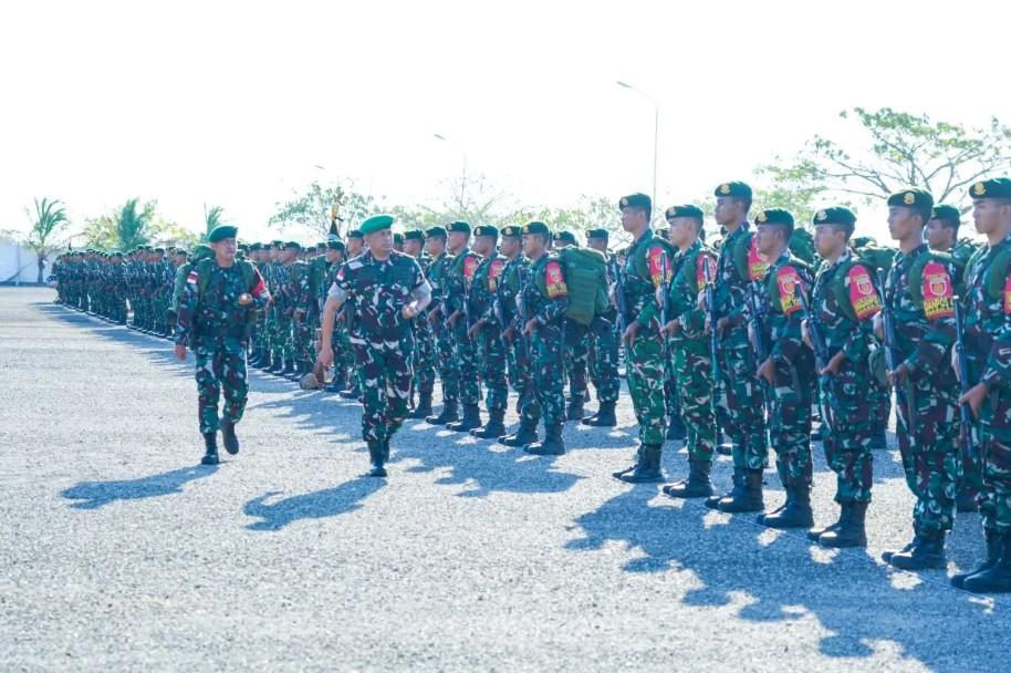 Ratusan Prajurit Kostrad Diberangkatkan ke Perbatasan RI-RDTL untuk Amankan Wilayah