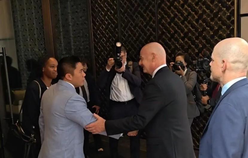 Prabowo Subianto Bertemu Presiden FIFA Gianni Infantino di New York Bahas Kerja Sama Sepak Bola