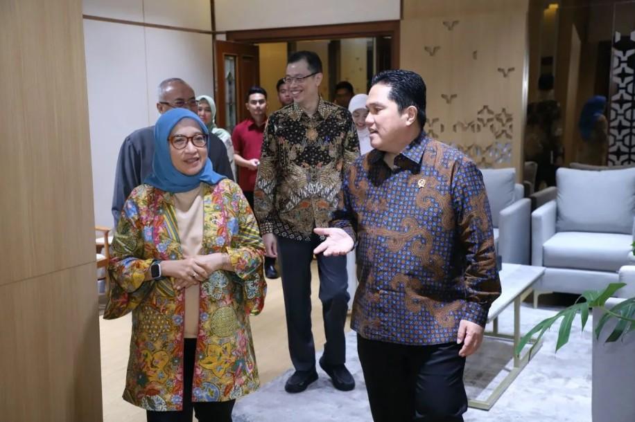 Rini Widyantini dan Erick Thohir Bahas Penguatan Birokrasi untuk Pemuda dan Olahraga
