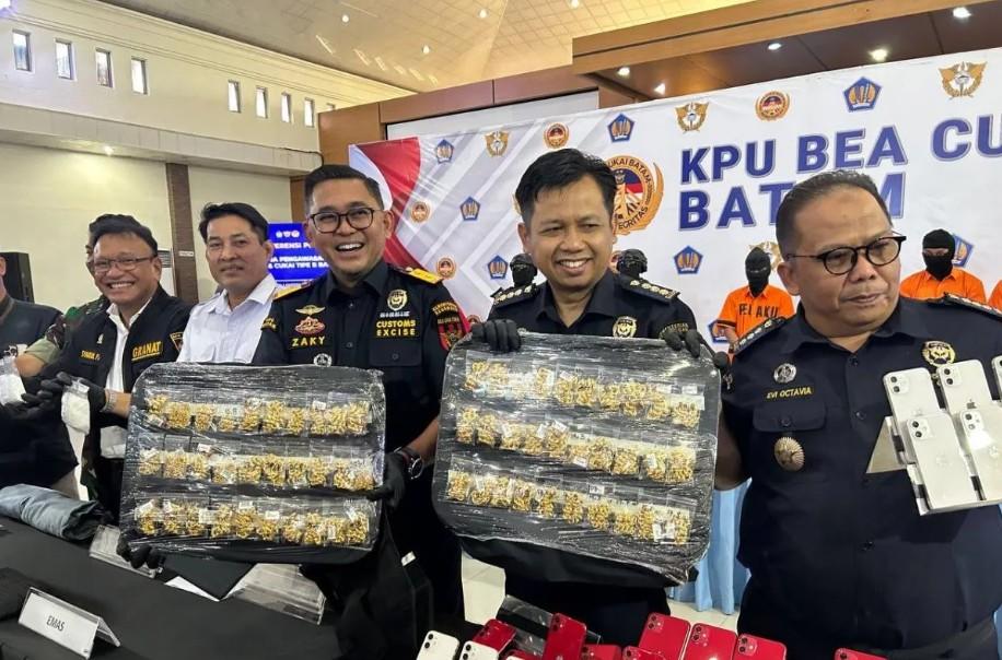 Bea Cukai Batam Gagalkan Penyelundupan Emas Rp4,8 Miliar dari Malaysia