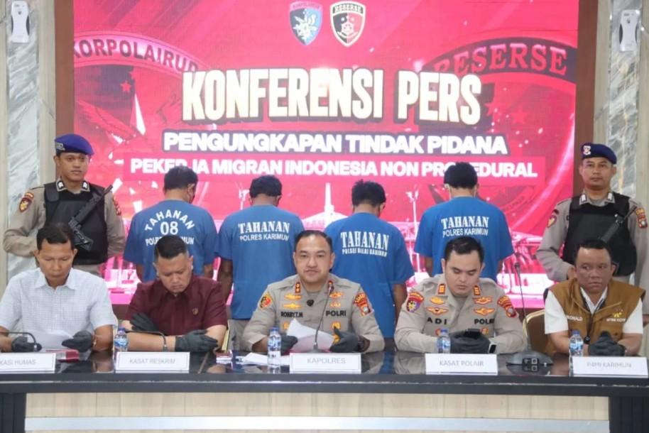 Polres Karimun Gagalkan Pengiriman 10 Calon Pekerja Migran Ilegal ke Malaysia