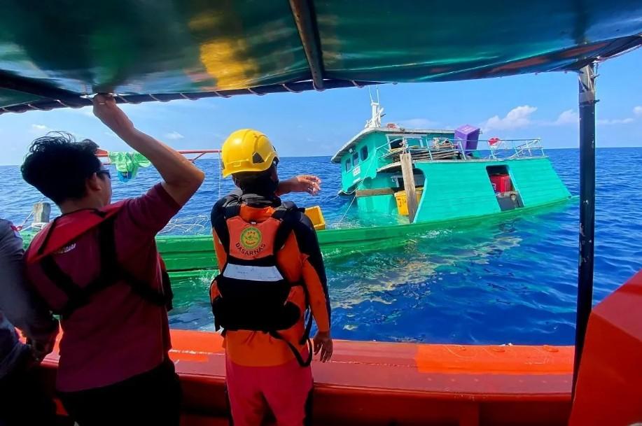 KM Selat Meranti Tenggelam di Perairan Anambas, Lima Awak Kapal Berhasil Diselamatkan