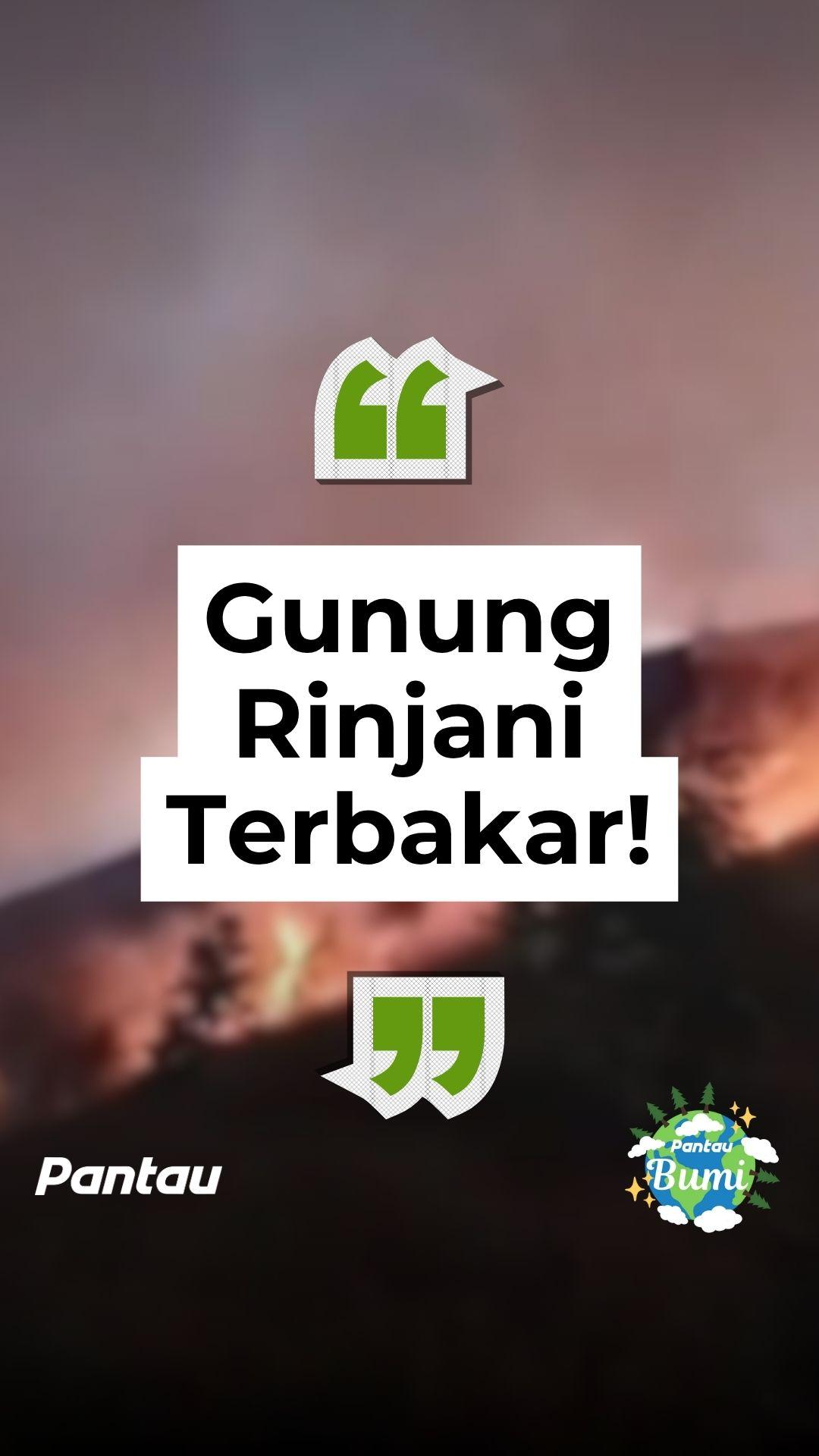 GUNUNG RINJANI TERBAKAR!
