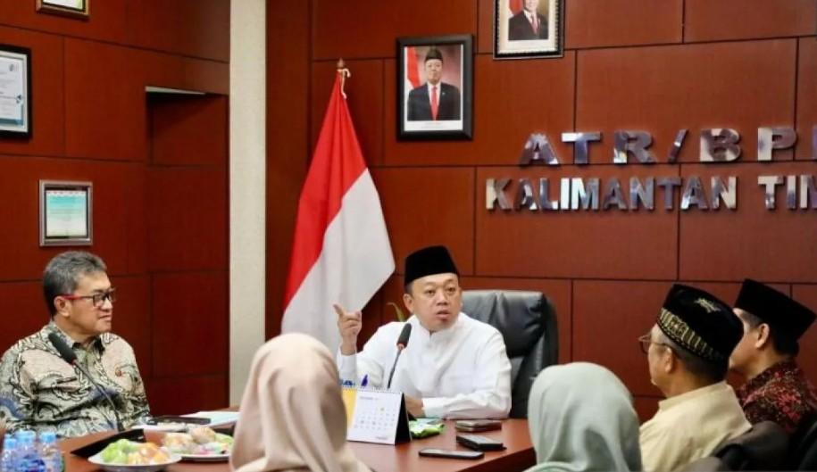 Menteri ATR Nusron Wahid Ajak Ormas Islam Percepat Sertifikasi Tanah Wakaf di Kaltim