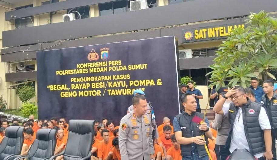 Polrestabes Medan Tangkap 14 Pelaku Begal dalam 15 Hari, Wilayah Rawan Terus Dipetakan
