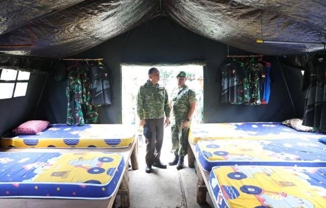 Menhan Pastikan Markas Yonif TP 821/Satria Bupolo di Pulau Buru Siap Dukung Ketahanan dan Pengamanan Wilayah