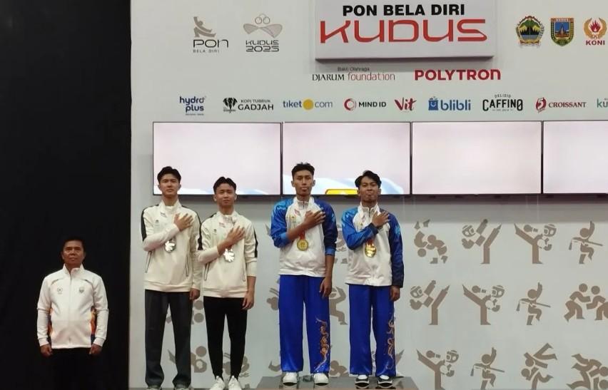 Emas Perdana Jambi di PON Bela Diri Kudus 2025 Diraih dari Cabang Wushu oleh Maulana dan Candika