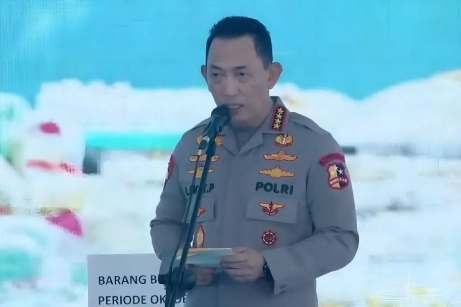 Kapolri Akui Kehadiran Presiden Prabowo di Pemusnahan Narkoba Tak Terduga, Polri Semakin Termotivasi