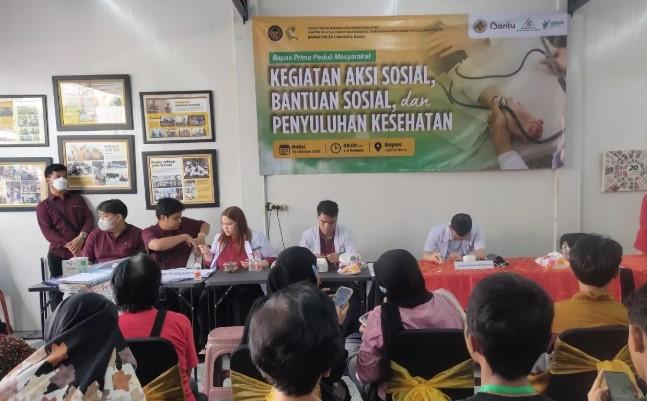 Pemeriksaan Kesehatan dan Bantuan Sosial Digelar Bapas Jakbar untuk Klien Pemasyarakatan dan Warga Palmerah