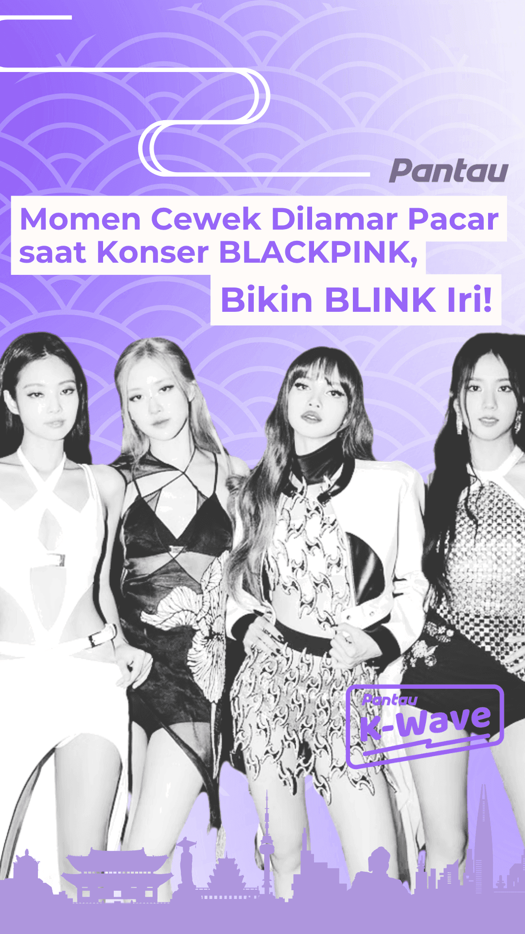 MOMEN CEWEK DILAMAR PACAR SAAT KONSER BLACKPINK, BIKIN BLINK IRI!