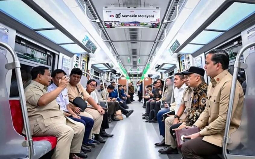 Presiden Prabowo Sebut Layanan KRL Kini Setara Eropa, Bangga dengan Kemajuan Transportasi Publik