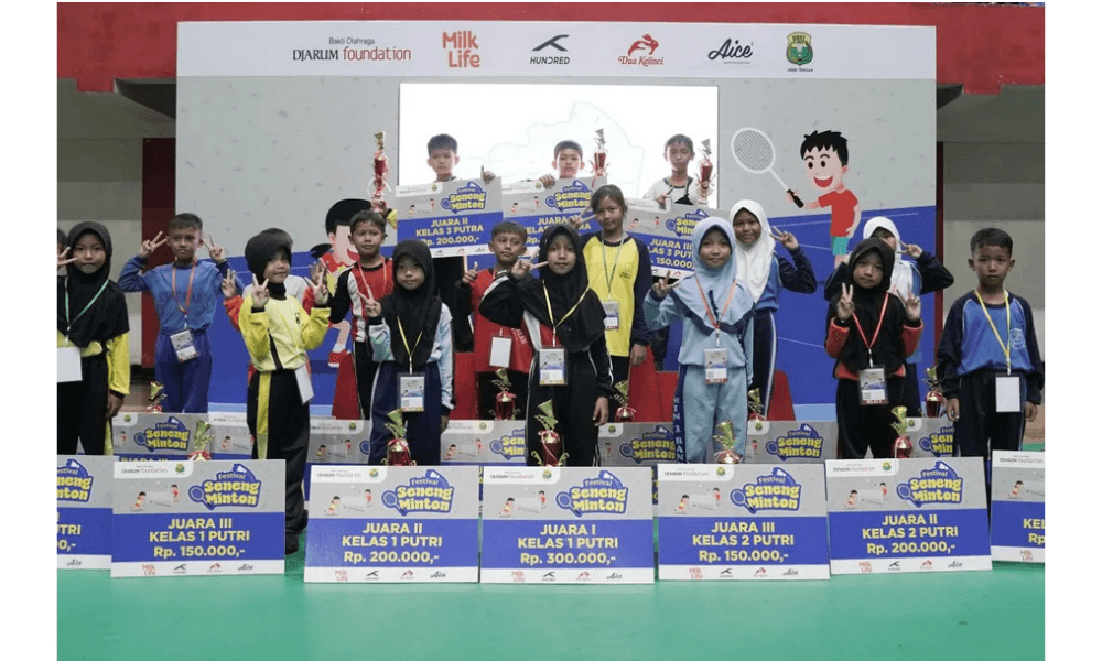 480 Siswa SD Ramaikan Festival SenengMinton 2025 di Purwokerto, Ajang Pembinaan Bulu Tangkis Usia Dini