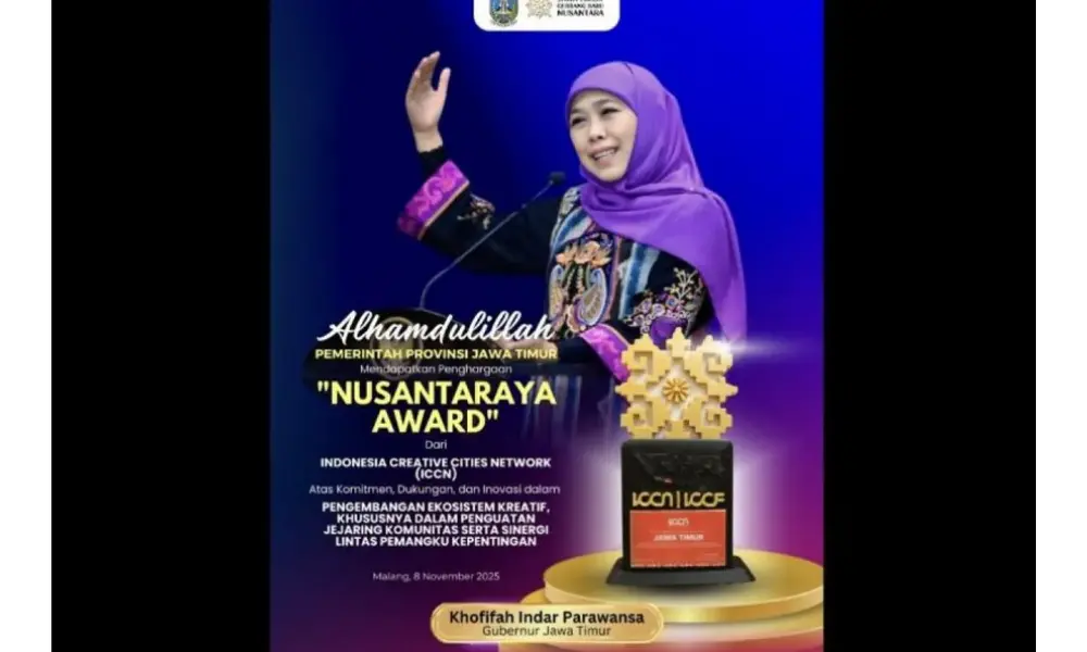Jawa Timur Raih Nusantaraya Award di ICCF 2025, Ekonomi Kreatif Tumbuh Positif