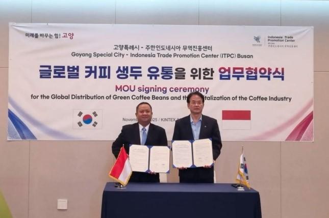 Indonesia dan Kota Goyang Teken Kesepakatan Pusat Distribusi, Dorong Ekspansi Kopi Nasional di Pasar Korea Selatan