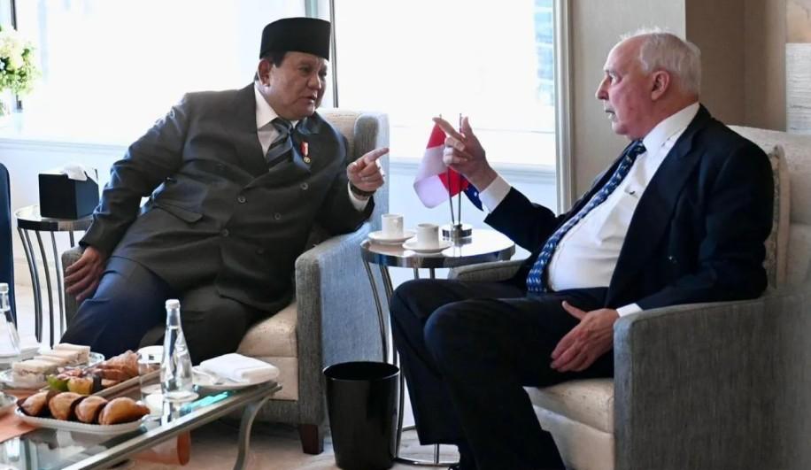 Presiden Prabowo Bertemu Paul Keating di Sydney, Bahas Isu Strategis Kawasan dan Hubungan Bilateral