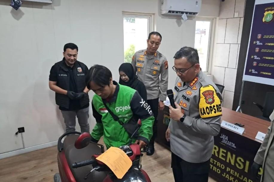 Sepeda Motor Ojek Online yang Dicuri Polisi Gadungan di Penjaringan Berhasil Dikembalikan