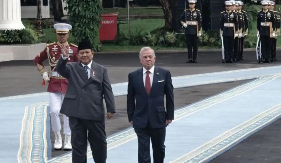 Presiden Prabowo Terima Kunjungan Kenegaraan Raja Abdullah II, Tampilkan Keakraban dan Perkuat Hubungan Bilateral