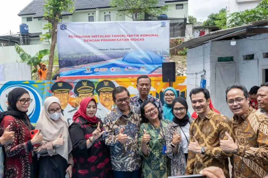 Bank Jakarta dan PMI Bangun Instalasi Biodigester di Pasar Rebo untuk Dukung Sanitasi Ramah Lingkungan