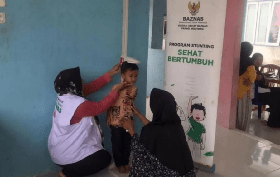 Baznas Gelar Layanan Kesehatan Gratis bagi Ibu dan Balita di Sulawesi Tengah untuk Cegah Stunting