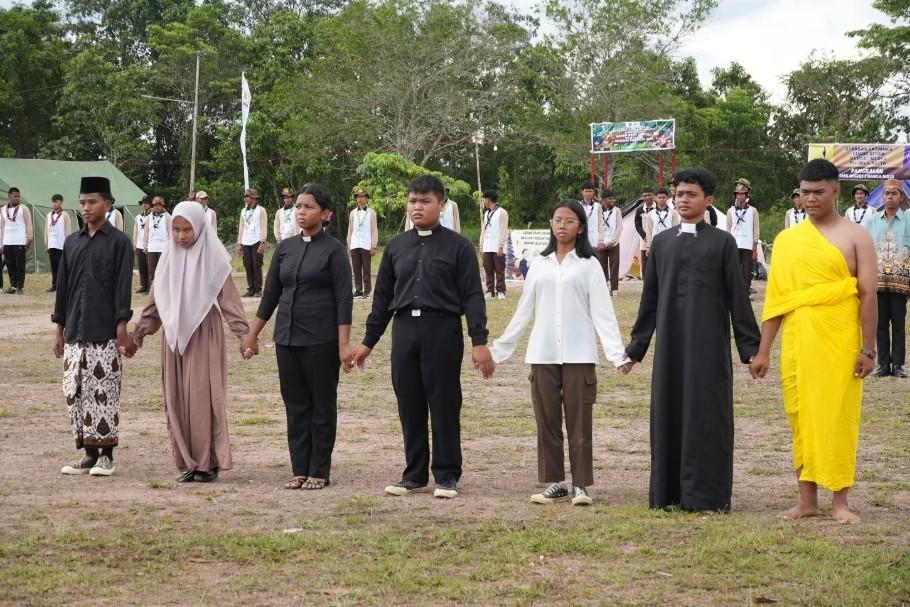 Kemah Bakti Kerukunan di Lamandau Satukan 160 Pelajar Lintas Agama untuk Perkuat Toleransi