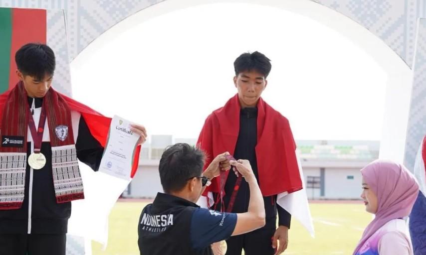 Nixon Simangunsong Persembahkan Medali Emas untuk Indonesia dari Lompat Jangkit U-18 di Kejuaraan Atletik Asia Tenggara 2025