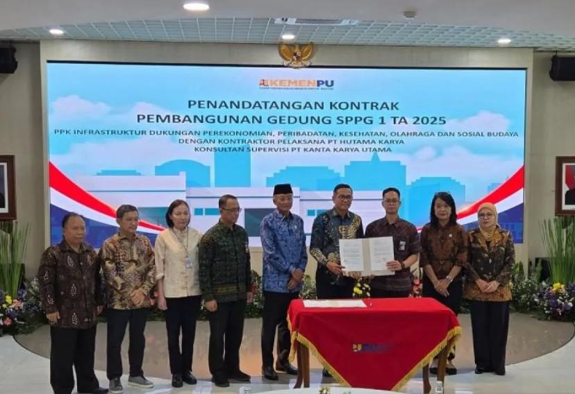 Kementerian PU Teken Kontrak Pembangunan 152 Dapur Gizi di Berbagai Daerah, Target Capai 222 Lokasi di 2025