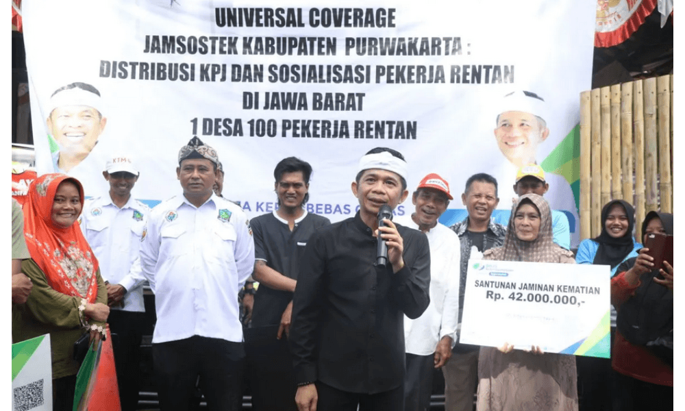 19.800 Pekerja Informal di Purwakarta Kini Dilindungi BPJS Ketenagakerjaan Lewat Program "1 Desa 100 Perlindungan"