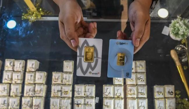 Harga Emas UBS dan Galeri24 di Pegadaian Stabil Hari Ini