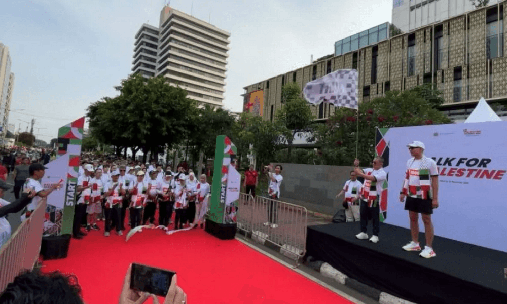 Kemlu Gelar Walk for Palestine di CFD Jakarta, 600 Peserta Nyatakan Solidaritas untuk Palestina
