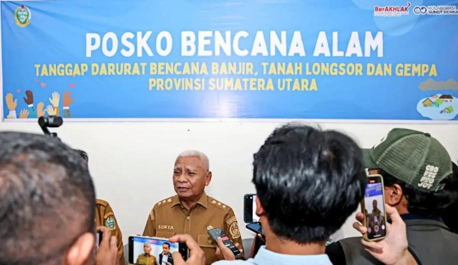 Wagub Sumut Pastikan Stok Beras Bulog Aman untuk Korban Banjir dan Longsor