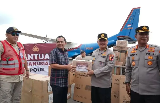 Kapolri Kirimkan Bantuan Kemanusiaan untuk Korban Bencana di Lhokseumawe, Aceh